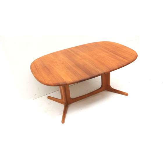 Image 1 of Large XXL vintage Danish design extendable dining table / meeting table designed by Juul Kristensen for Glostrup
