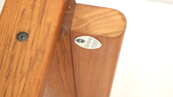 Image 1 of Large XXL vintage Danish design extendable dining table / meeting table designed by Juul Kristensen for Glostrup