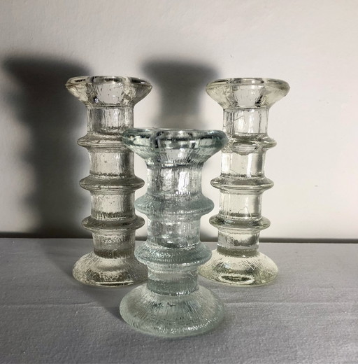 3x Staffan Gellerstedt candlesticks