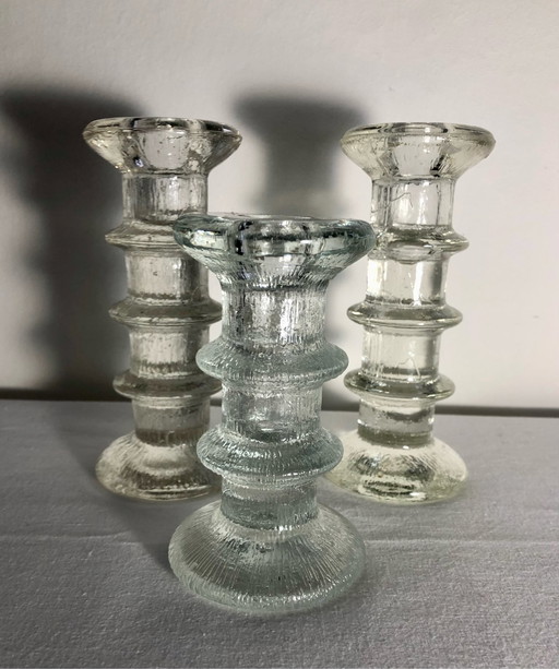 3x Staffan Gellerstedt candlesticks