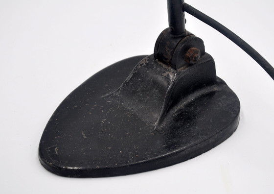 Image 1 of Green industrial workshop lamp - Bauhaus style (1930s)