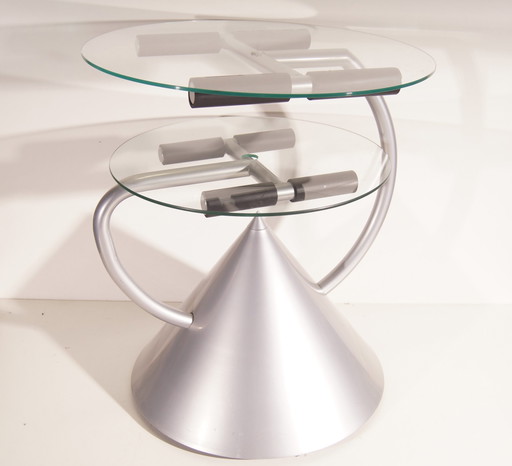 Zeus Milano "Hotel Zeus" tv- meubel door Ron Arad – bijzettafels, Aluminium, Glass