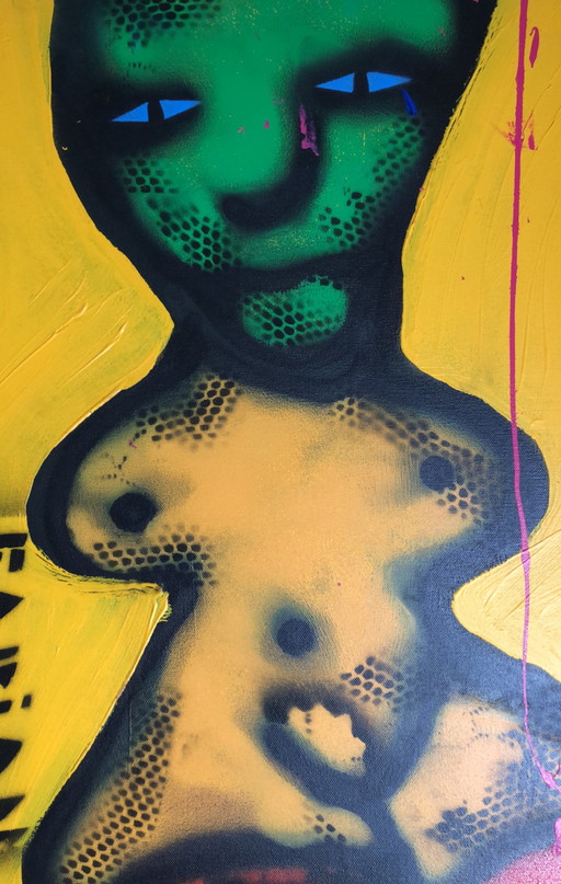 Fabian - Nude lady – schilderijen tekeningen, Canvas, Modern (photo 2 of 5)
