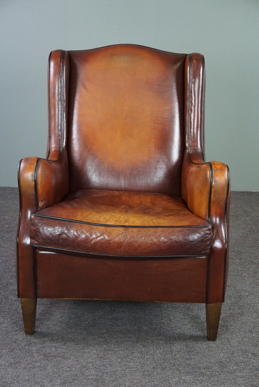 Sheep leather armchair