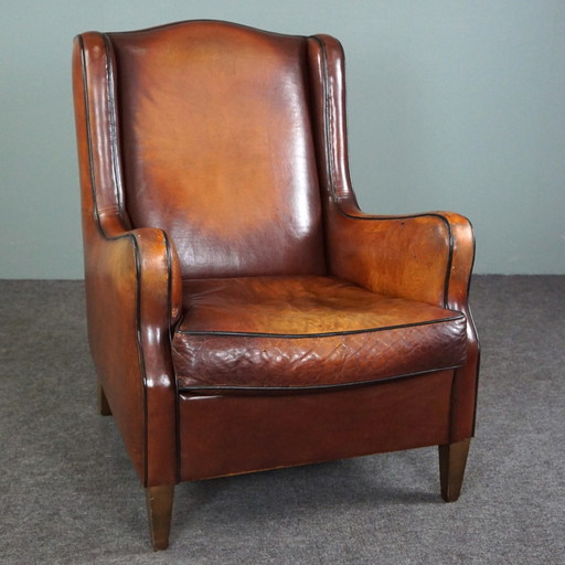 Sheep leather armchair