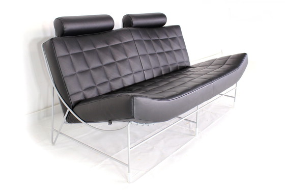 Image 1 of Leolux “Volare” Sofa by Jan Armgardt with quilted leather cushions, as new