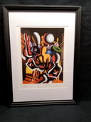 Mark Kostabi, litho, gesigneerd en genummerd