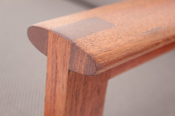 Image 1 of Illum Wikkelsø for Niels Eilersen, 2x Danish "Capella" Teak Lounge Chair + 1x Stool