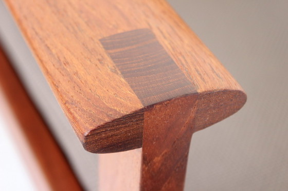 Image 1 of Illum Wikkelsø for Niels Eilersen, 2x Danish "Capella" Teak Lounge Chair + 1x Stool