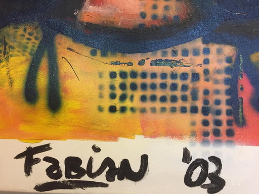 De Indiaan – schilderijen tekeningen, Canvas, Figuratief (photo 2 of 6)