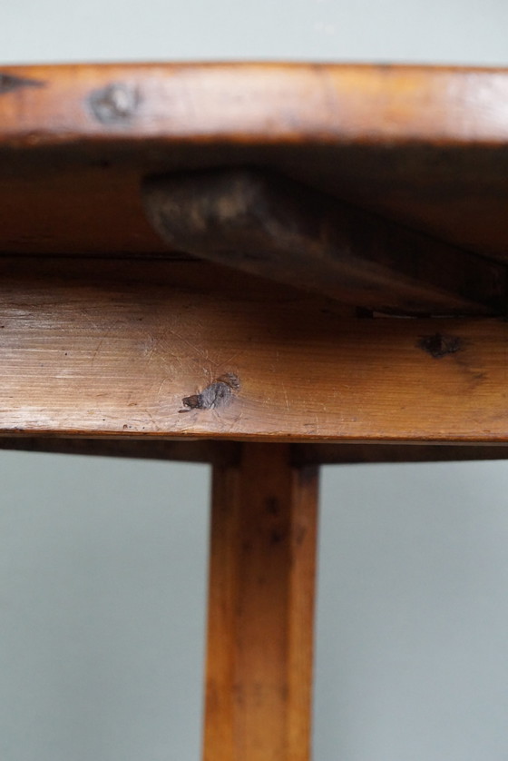 Image 1 of High English Pinewood cricket table with original nails and oxidation