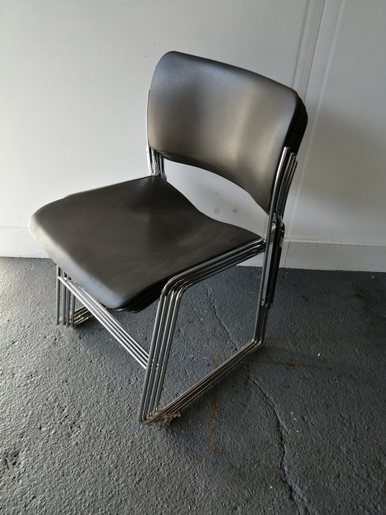 Image 1 of Set of 4 - David Rowland 40/4 chairs