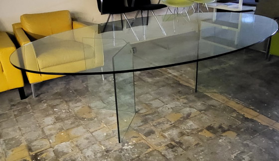 Image 1 of Modern glass dining table