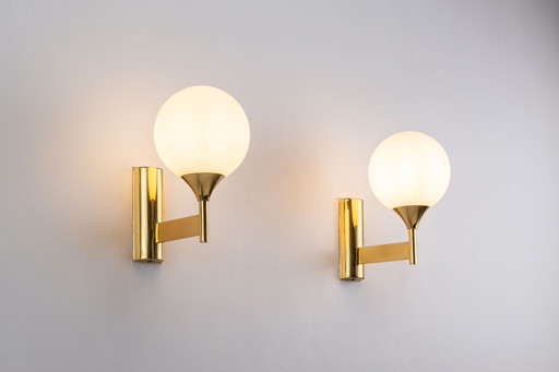 Set of 2 Kaiser single opaline Wall lights