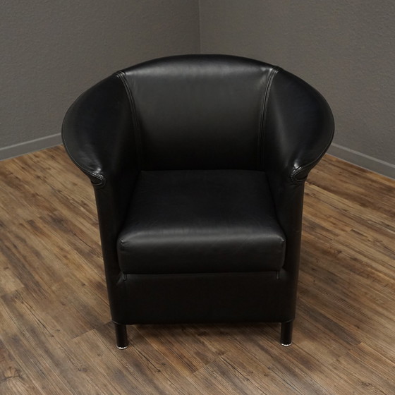 Image 1 of 2x Wittmann Aura Armchairs Leather black
