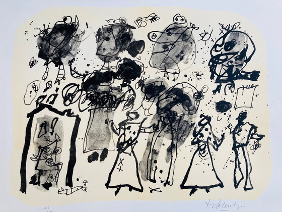 Image 1 of Kees Salentijn - Lithographie Party time