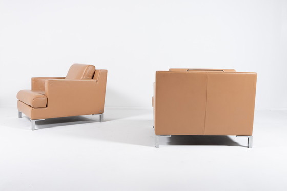 Image 1 of De Sede DS 740 lounge armchairs with ottoman