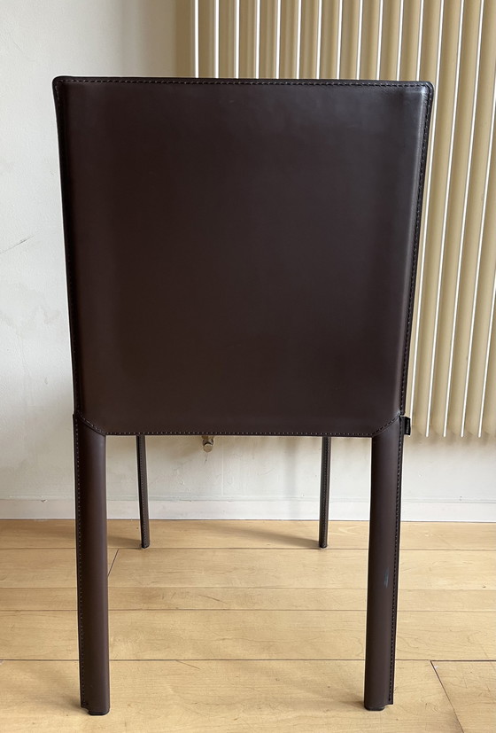 Image 1 of 8x Kristalia leather dining chair