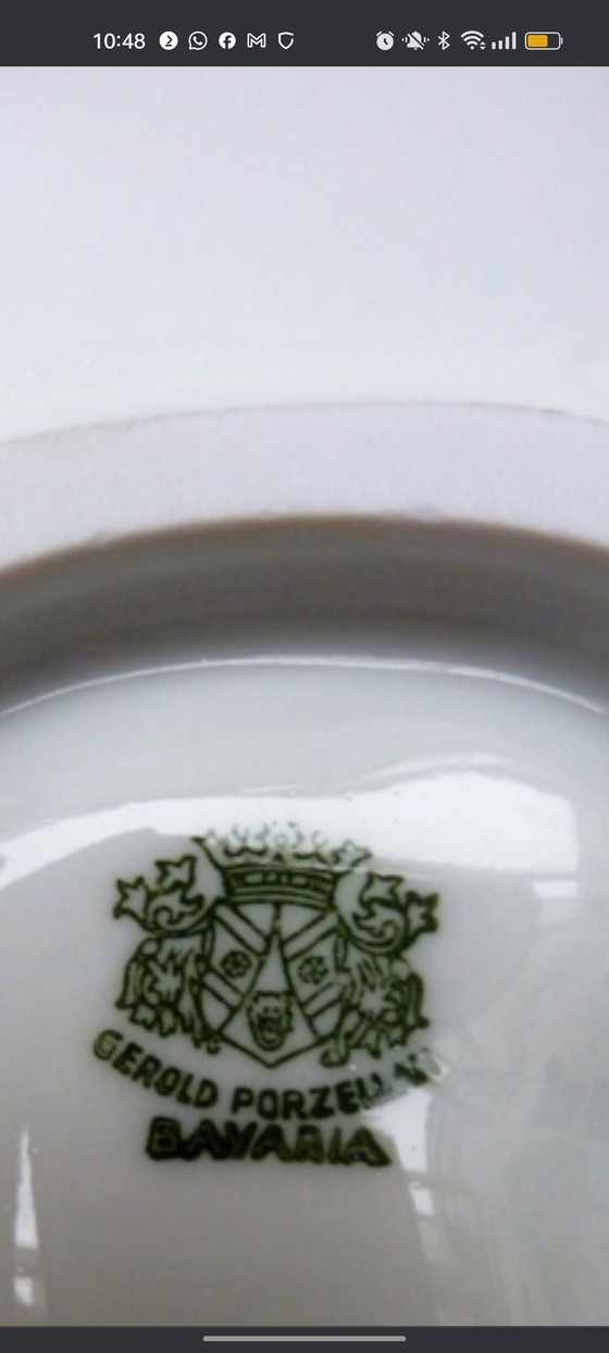 Image 1 of 6x Gerold Bavaria white oyster plates white porcelain