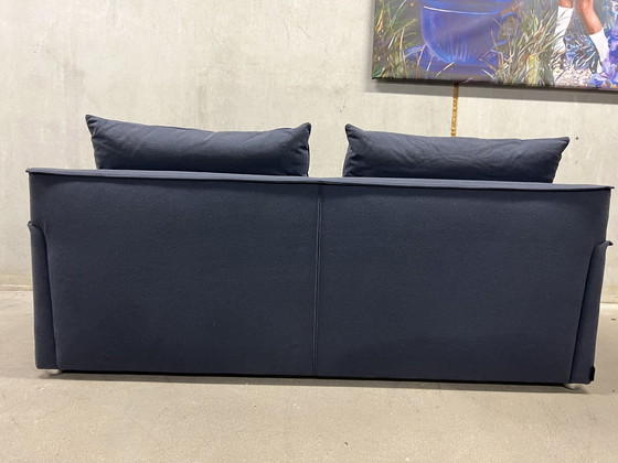 Image 1 of Molinari Coccolino 3 seater sofa fabric blue