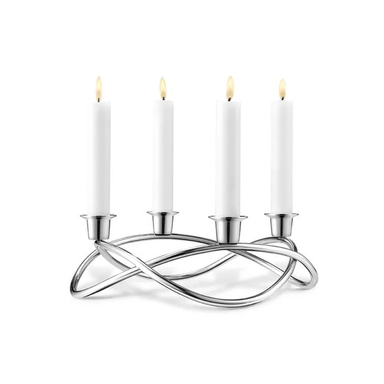 Image 1 of Georg Jensen Season candlestick matt stainless steel