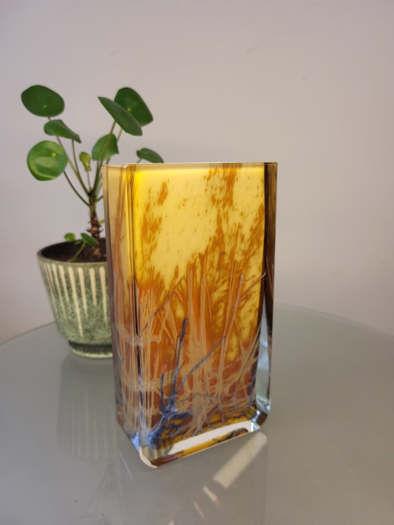 Image 1 of Exbor glass vase, Mid century, Pavel Hlava Czech Republic, 1960s