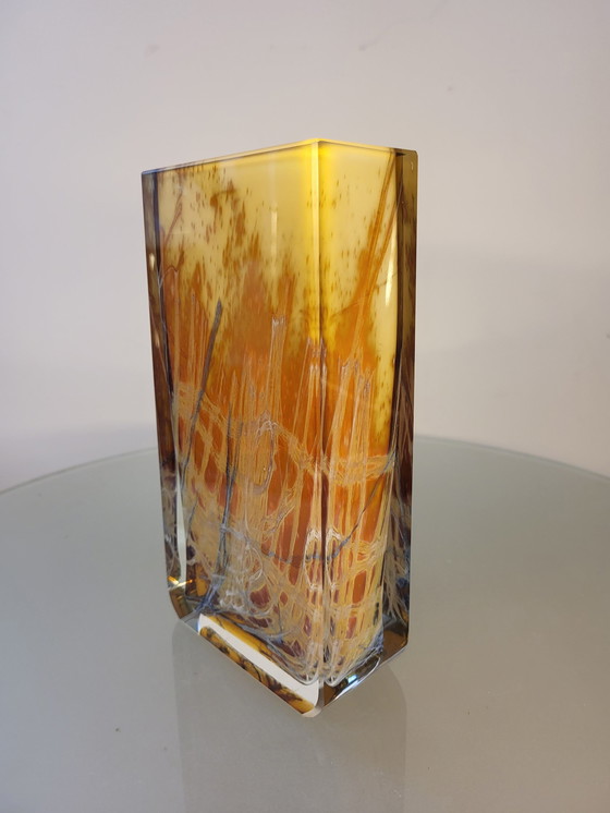 Image 1 of Exbor glass vase, Mid century, Pavel Hlava Czech Republic, 1960s