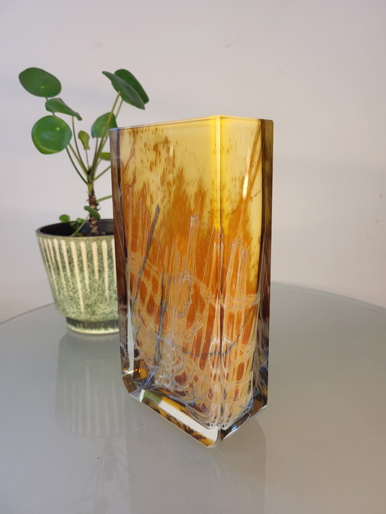 Image 1 of Exbor glass vase, Mid century, Pavel Hlava Czech Republic, 1960s