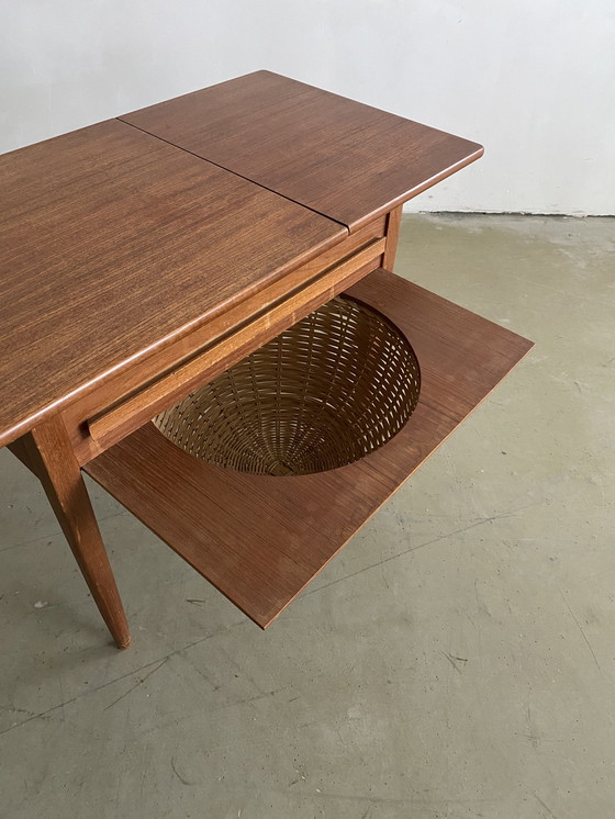 Image 1 of Scandinavian Sewing Table in Teak, Denmark, 1960s