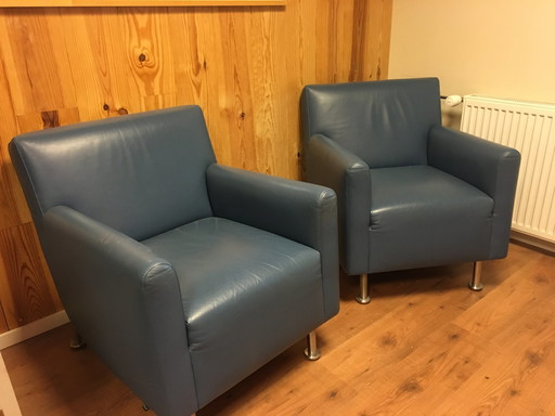 2x Leolux Roby 113 armchairs