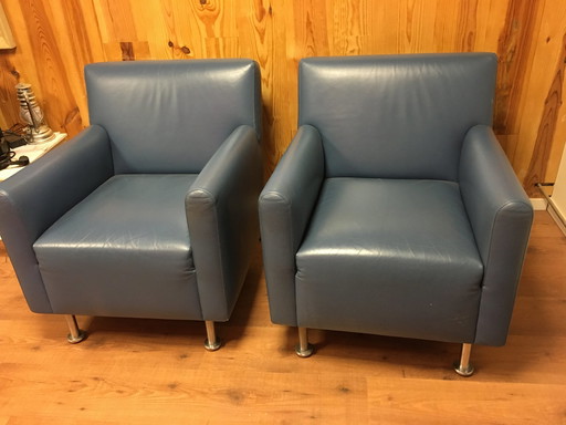 2x Leolux Roby 113 armchairs