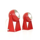 2x Vintage eyeball table lamp
