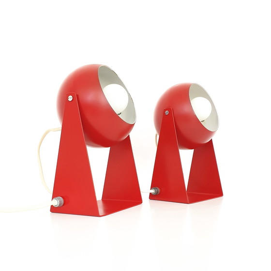 Image 1 of 2x Vintage eyeball table lamp