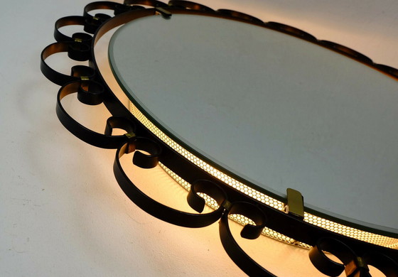 Image 1 of Hillebrand wall mirror - round brass