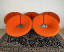 Orange Artifort Little Apollo chair by Patrick Norguet
