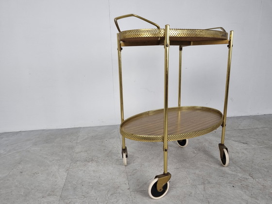 Image 1 of Mid century drinks trolley