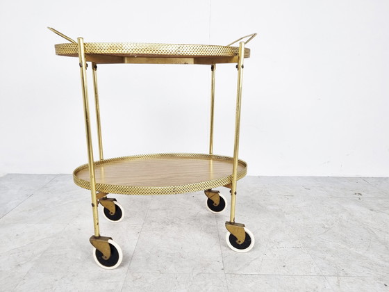 Image 1 of Mid century drinks trolley