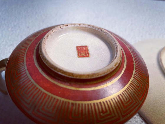 Image 1 of Tasse et soucoupe japonaise Satsuma