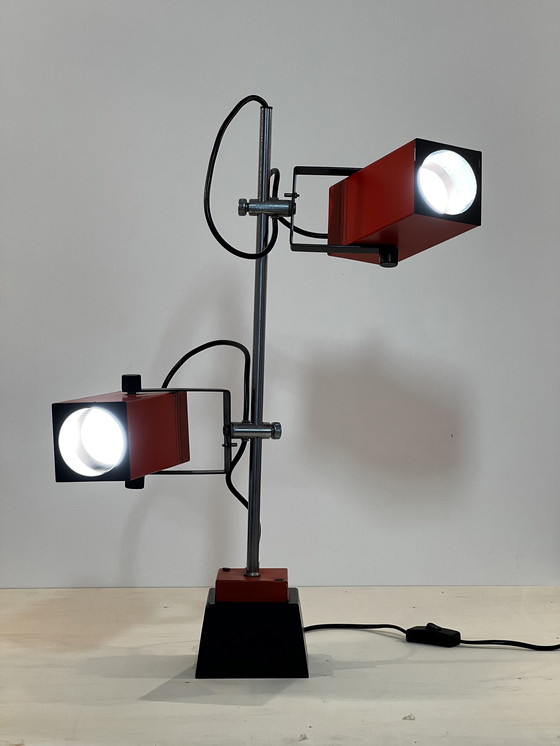 Image 1 of Vintage Philips Modernist Cube Spot lamp