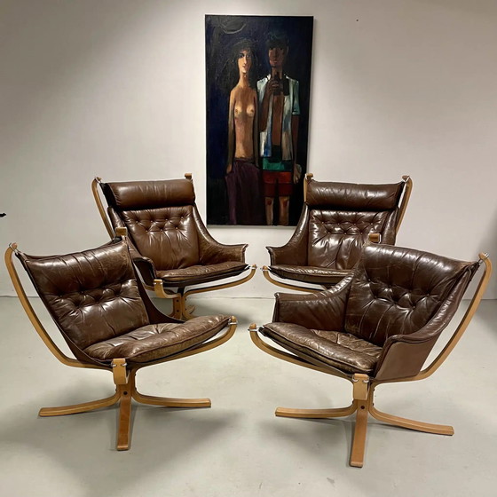 Image 1 of 4x Falcon chairs by Sigurd Ressell for Vatne Møbler