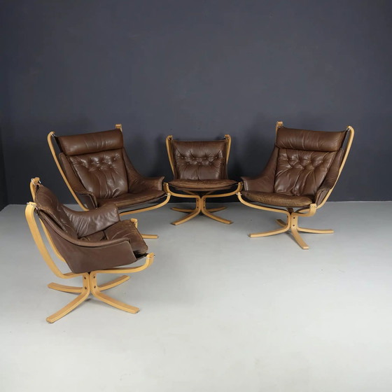Image 1 of 4x Falcon chairs by Sigurd Ressell for Vatne Møbler