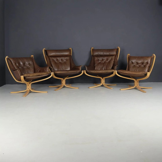 Image 1 of 4x Falcon chairs by Sigurd Ressell for Vatne Møbler