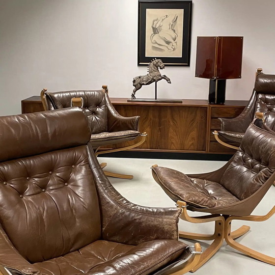 Image 1 of 4x Falcon chairs by Sigurd Ressell for Vatne Møbler