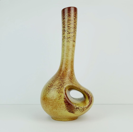 Image 1 of tall bertoncello italy ceramic vase roberto rigon 1970s