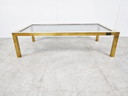Vintage brass and chrome coffee table, 1970s