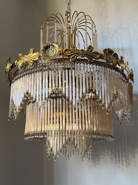 Vintage chandelier lamp on sale