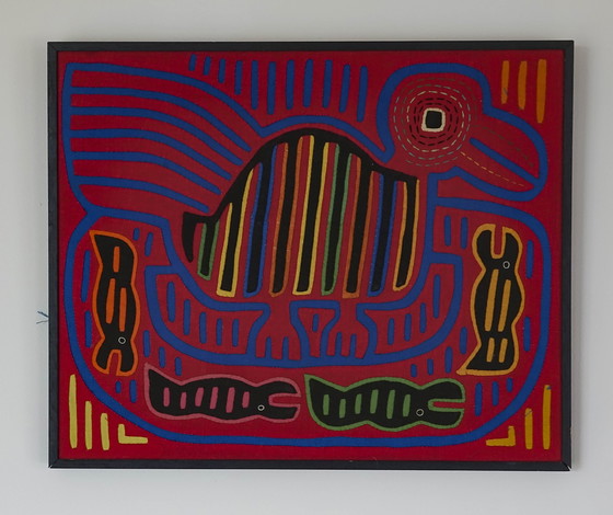 Image 1 of Mola Kuna Bird wall decoration