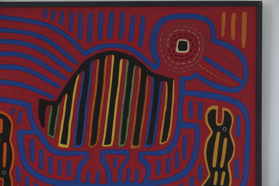 Image 1 of Décoration murale Mola Kuna Bird