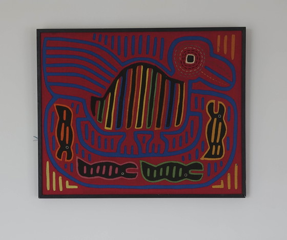 Image 1 of Mola Kuna Bird wall decoration