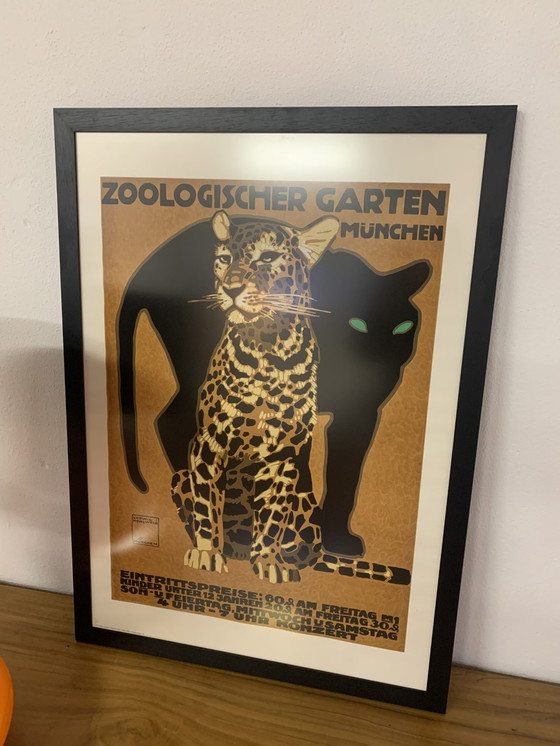 Image 1 of Affiche du jardin zoologique de Munich